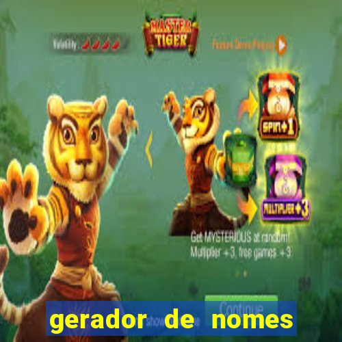 gerador de nomes para jogos